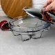 Мармит стеклянный овальный 1.6 л с металлической крышкой Bohmann - изображение 2
