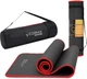 Набор Коврик спортивный Cornix4 NBR 183 х 61 х 1 см для йоги и фитнеса Black/Red + Массажный ролик Cornix EVA 33 x 14 см (валик, роллер) Black (XR-0094+XR-0341) - изображение 2