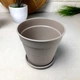 Цветочный горшок с подставкой Глория Какао 3.1 л Алеана - изображение 3