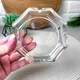 Скляна попільничка 10.8 см із гранями Uniglass - зображення 4