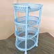 Голубая разборная полочка в ванную 4 яруса Efe plastics пластиковая - изображение 4