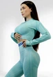 Костюм для фітнесу жіночий LILAFIT комплект лосіни пуш ап та топ бірюзовий L (LFS000103) - зображення 2