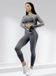 Костюм для фітнесу жіночий LILAFIT комплект лосіни пуш ап та топ сірий M (LFS000109) - зображення 1