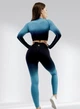 Костюм для фитнеса женский LILAFIT черно-берюзовый градиент M (LFS000115-1) - изображение 3