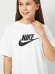 Подростковая футболка для девочки Nike G Nsw Tee Boy Futura Hbr FZ5540-100 146-156 см Белая (197596523294) - изображение 4