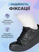 Шнурки для обуви кроссовок плоские эластичные с фиксатором магнитные широкие 8 мм UnA шнурок длина 100 см для ботинок туфель черные (124.0002) - изображение 5