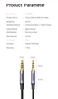 Аудіокабель 3,5 на 3,5 UGREEN Cable Alu Case mini jack 3,5 mm на mini jack 3,5 mm (4 pin, 1m). Grey - зображення 5