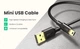 USB кабель USB на Mini-B 5 Pin UGREEN USB 2.0 Male to Mini-B Male (3m, 480 Mb/s, 2А). Black - изображение 5
