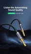 Аудіокабель 3,5 на 3,5 UGREEN Cable Alu Case mini jack 3,5 mm на mini jack 3,5 mm (4 pin, 1m). Grey - зображення 9