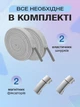 Шнурки для обуви кроссовок эластичные с фиксатором плоские магнитные широкие 8 мм UnA шнурок длина 100 см для ботинок туфель светло-серые (124.0012) - изображение 6