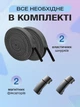 Шнурки для обуви кроссовок эластичные с фиксатором плоские магнитные широкие 8 мм UnA шнурок длина 100 см для ботинок туфель темно-серые (124.0010) - изображение 6