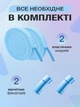 Шнурки для обуви кроссовок эластичные с фиксатором магнитные плоские широкие 8 мм UnA шнурок длина 100 см для ботинок туфель голубые (124.0007) - изображение 6