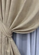Комплект коротких штор VR-Textil Жакард Sultan № 871ш Бежевий 130х170 см 2 шт (35-0313) - зображення 4