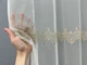 Тюль VR-Textil 1473т Грек-сетка с вышивкой Молочный с бежевым 300х270 см (40-) - изображение 5