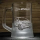Пивний келих з гравіюванням автомобіля Lexus RX Лексус - подарунок для автомобіліста - зображення 1