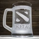 Пивная кружка с гравировкой лого DOTA 2 Дота 2 - изображение 2