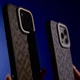 Чохол Kajsa Rhombus Collection with Magnetic Ring iPhone 16 black - зображення 6