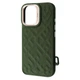 Чохол Kajsa Rhombus Collection with Magnetic Ring iPhone 16 olive - изображение 1