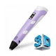 Детская 3д ручка для рисования и творчества 3D ручка Smart 3D Pen 3 фиолетовая, Аккумуляторная - изображение 2