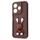 Чехол мультяшный с фигурками WAVE Pretty Things Case для Xiaomi Redmi 13 4G/Poco M6 4G/Note 13R brown/rabbit - изображение 1