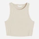 Топ женский H&M 061049251_lightbeige XS Светло-бежевый (6666000338341) - изображение 6