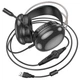 Наушники Hoco W109 Plus Rich USB7.1 channel gaming headphones Black - изображение 3