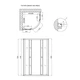 Душевая кабина Lidz Latwa SC90x90.SAT.LOW.FR, стекло Frost 4 мм без поддона, форма четверть круга - изображение 2