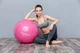 М'яч для фітнесу (фітбол) Power System PS-4011 Ø55 cm PRO Gymball Pink - изображение 4