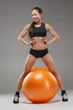М'яч для фітнесу (фітбол) Power System PS-4013 Ø75 cm PRO Gymball Orange - зображення 2