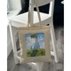 Екошопер BookOpt ВК4087 MONET Жінка з парасолькою бежевий - изображение 4