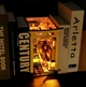 Книжный Румбокс 3D-головоломка Бук Нук "Сакура" Миниатюрный Кукольный Домик Диорама DIY DollHouse с подсветкой и музыкой от HongDa (M156) - изображение 2