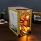Книжный Румбокс 3D-головоломка Бук Нук "Сакура" Миниатюрный Кукольный Домик Диорама DIY DollHouse с подсветкой и музыкой от HongDa (M156) - изображение 9