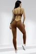 Спортивный комбинезон женский LILAFIT коричневый S (LFJ000039) - изображение 4