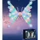 Детские подвижные крылья Феи Wings of faerie 848 TOPA электрические карнавальные крылья на ремешках с подсветкой музыкой и эффектом порхания 65 см - изображение 4
