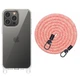 Протиударний Чохол TPU Transparent with Straps для Apple iPhone 14 Pro Max (6.7") Red/White - зображення 1