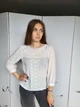 Блузка женская с вышивкой спереди H&M Молочная 11562 M (44) - изображение 6