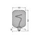 Лампа светодиодная винтажная 3.5W 220V 130lm 1800K E27 DIM 100x162mm филаментная [4058075840300] OSRAM LED DECO SPIRAL SQ100 BLACK - изображение 4