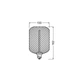 Лампа светодиодная винтажная 3.5W 220V 110lm 1800K E27 DIM 100x162mm филаментная [4058075840263] OSRAM LED DECO SQ100 BLACK - изображение 4