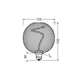 Лампа светодиодная винтажная 3.5W 220V 130lm 1800K E27 DIM 125x150mm филаментная [4058075840287] OSRAM LED DECO SPIRAL G125 BLACK - изображение 4
