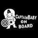 Наклейка на Автомобіль на Скло Дитина в Автомобілі Baby on Board Капітан Америка 17*30 см + Монтажна плівка - зображення 2