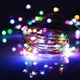 Гірлянда новорічна/різдвяна Xmas 50Led 5м Крапля роси працює від батарейок і USB Різнокольоровий - зображення 2