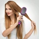 Гребінець для випрямлення волосся з цифровим дисплеєм HOCO HP44 Electric straightening hair comb with digital display(EU) Rose red - изображение 7