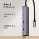 USB-хаб UGREEN 4-Port USB-C Hub (UGR-15395) - изображение 3