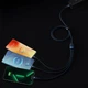 Кабель Baseus Flash Series Ⅱ One-for-three Fast Charging Data Cable USB to M+L+C 100W 1.2m Blue (CASS030003) - изображение 8