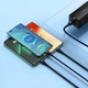 Кабель Baseus Flash Series Ⅱ One-for-three Fast Charging Data Cable USB to M+L+C 100W 1.2m Blue (CASS030003) - изображение 10