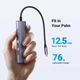 USB-хаб UGREEN CM511 USB-C To HDMI+3*USB 3.0 A+PD Power Converter (UGR-15597) - изображение 8