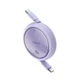 Кабель Baseus Free2Draw Mini Retractable Charging Cable Type-C to Type-C 100W 1m Nebula Purple (P10364500511-00) - изображение 4