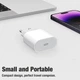 Комплект быстрой зарядки для Apple iPhone, iPad Сетевое зарядное устройство 20W USB-C Блок зарядки Type-C Power Adapter, Кабель зарядки Type-C to Lightning 1m White - изображение 5
