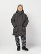 Детская зимняя парка длинная для мальчика Minoti 19coat80 41120JNR 92-98 см Серая (5063025341812) - изображение 1