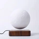 Настольный 3D магнитный ночник Луна 14 см на деревянной магнитной подставке 360 Magnetic Moon Lightt Model 2 - изображение 3